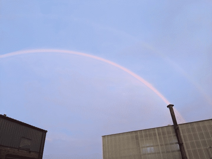 double rainbow over Revere